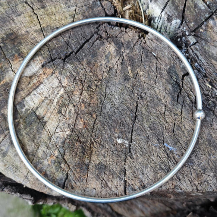 COLLANA etnica rigida in argento 925 - RAMNAGAR