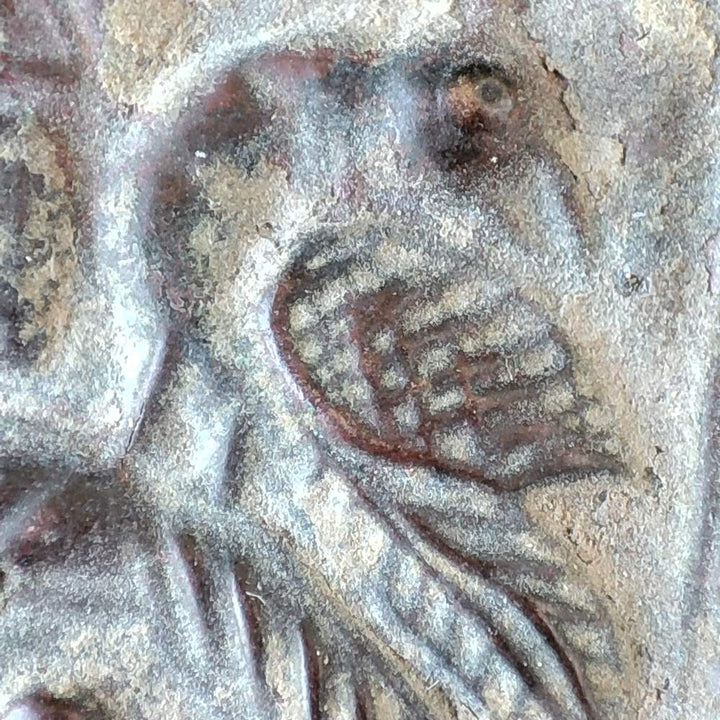 Icona votiva antica in rame - RADHA e KRISHNA