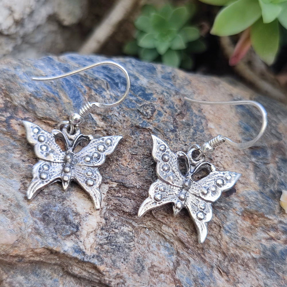 ORECCHINI in argento 925 con farfalla - BUTTERFLY