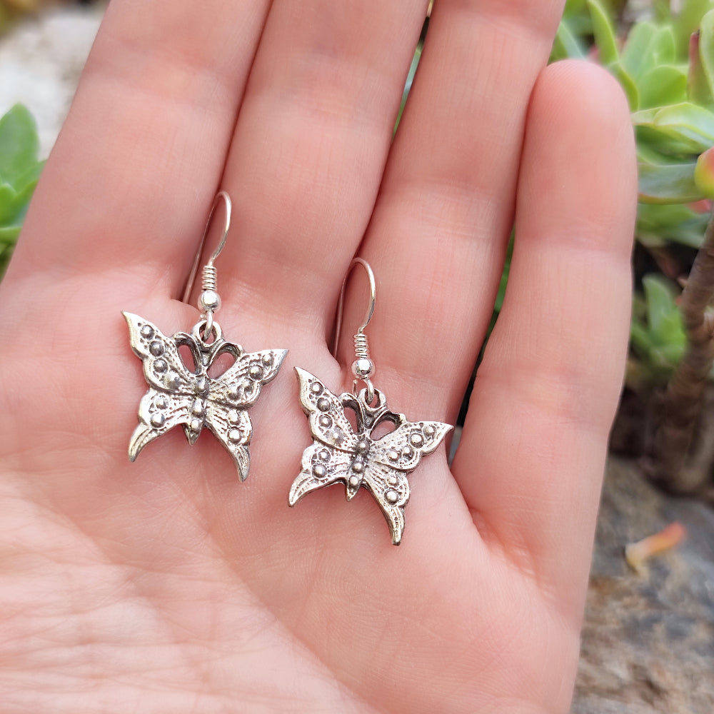 ORECCHINI in argento 925 con farfalla - BUTTERFLY