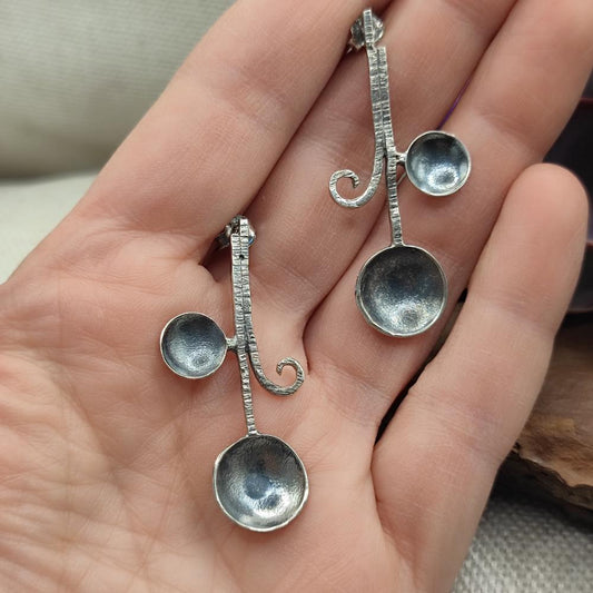 ORECCHINI artigianali in argento 925 - CHANDRIKA