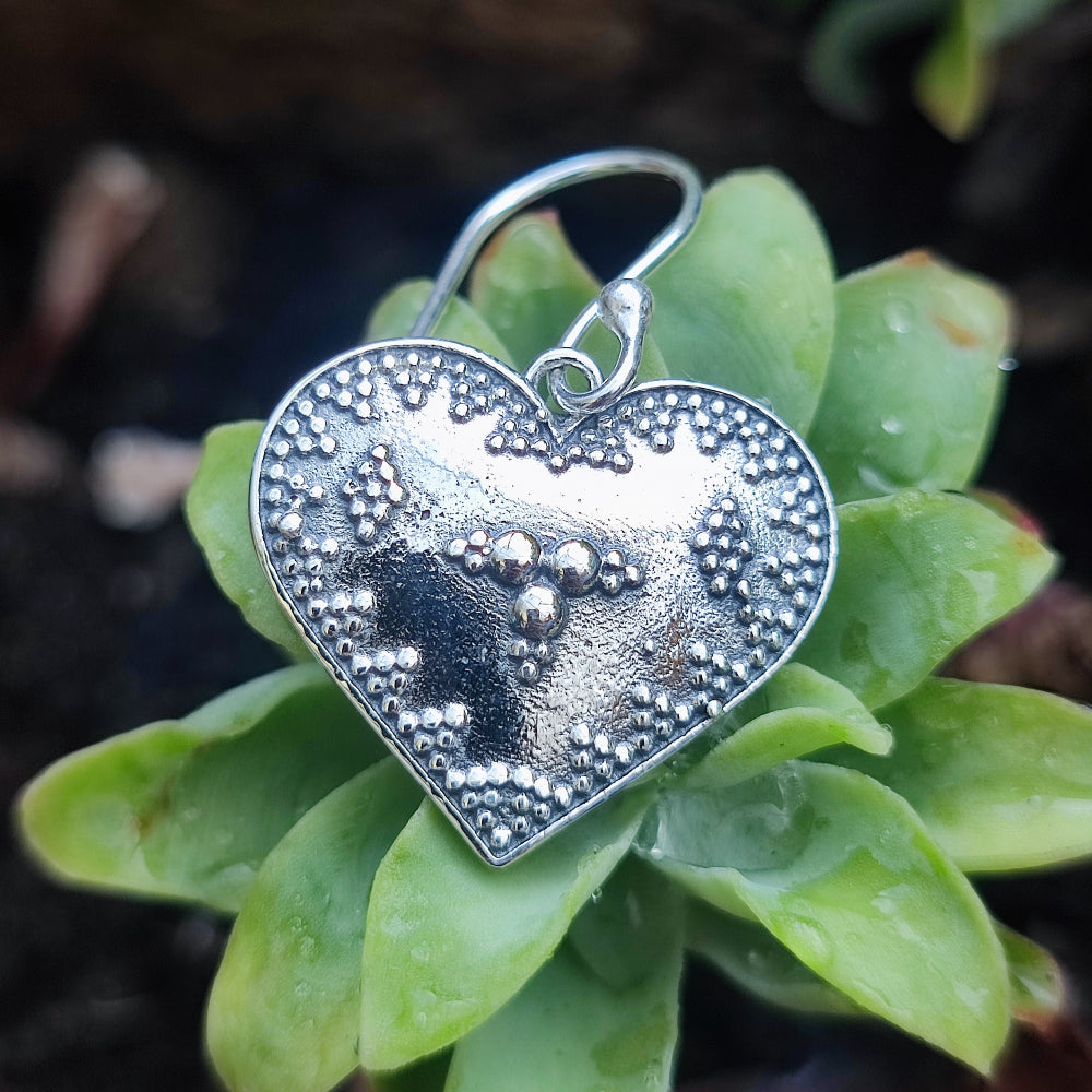 ORECCHINI in argento 925 cuore - KANDARA