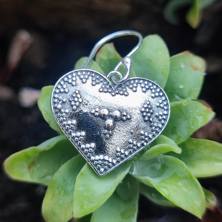 ORECCHINI in argento 925 cuore - KANDARA