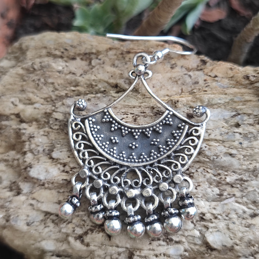 ORECCHINI etnici in argento 925 - GESINGA