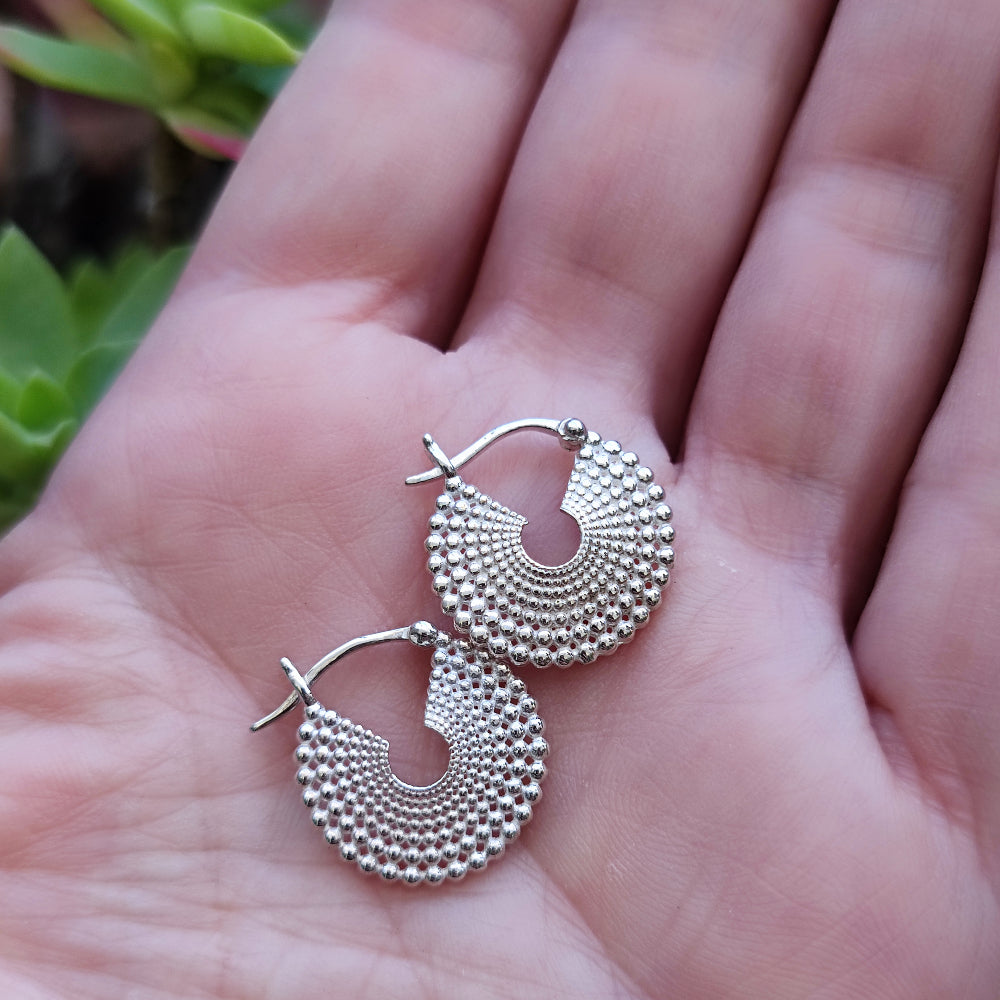 ORECCHINI etnici in argento 925 - PARWAN