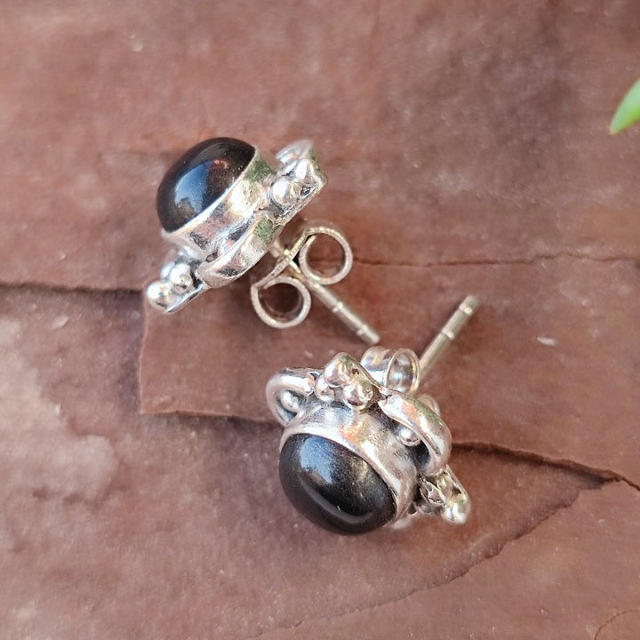 Ethnic earrings in 925 silver stone - ARARI
