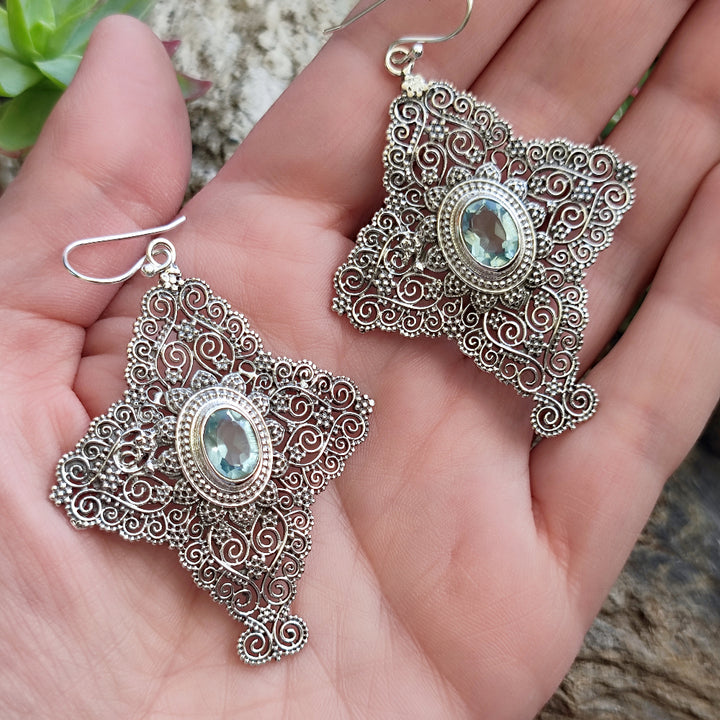 ORECCHINI in argento 925 con pietra - BALLOP
