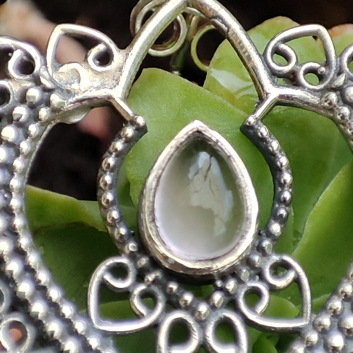 ORECCHINI Argento 925 artigianali con pietra - DOLATPURA