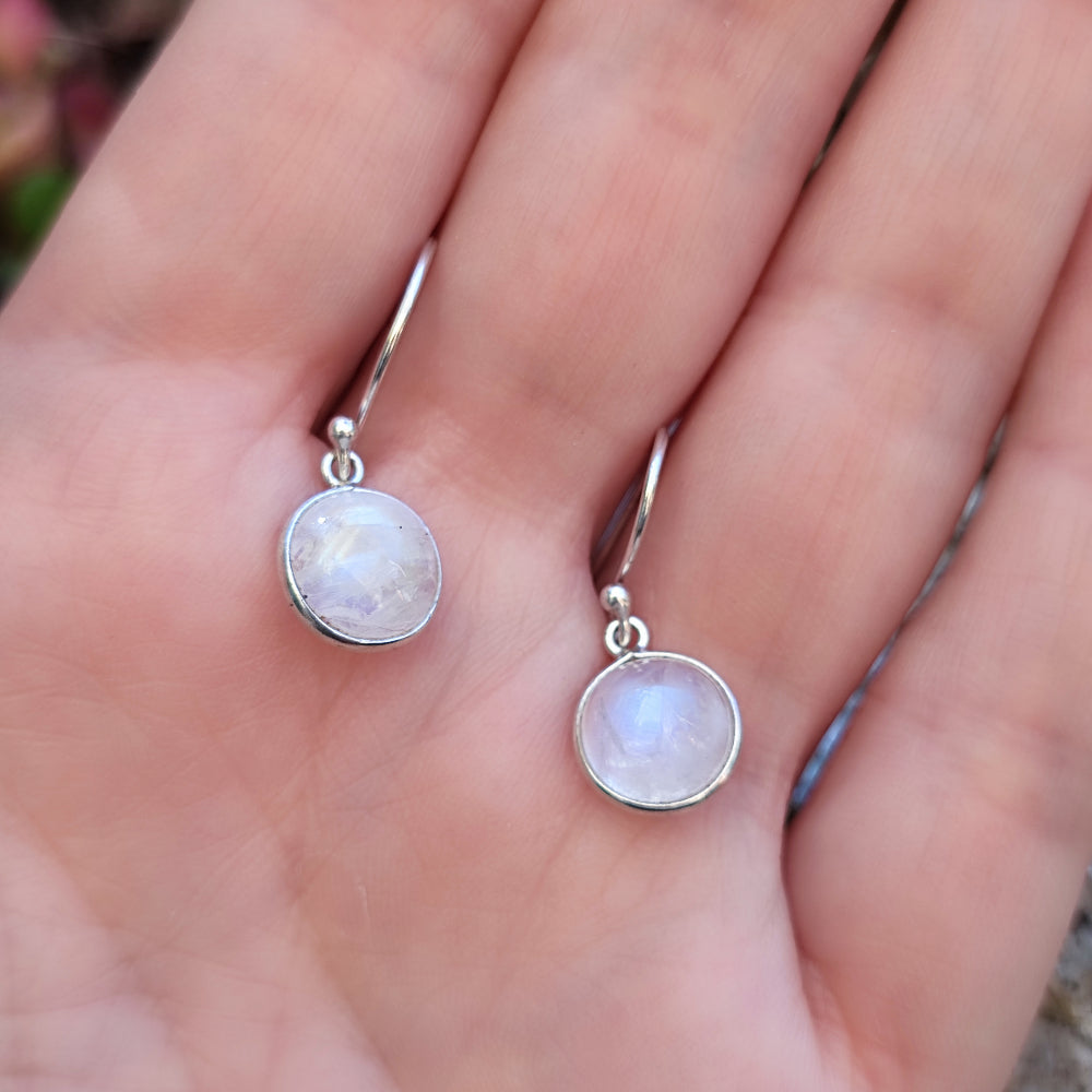 Orecchini etnici in argento 925 pietra di luna - DOSTPUR