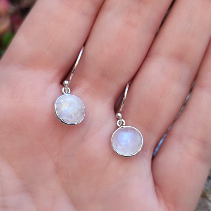 Orecchini etnici in argento 925 pietra di luna - DOSTPUR