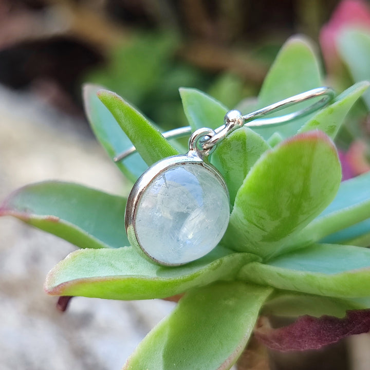 Orecchini etnici in argento 925 pietra di luna - DOSTPUR