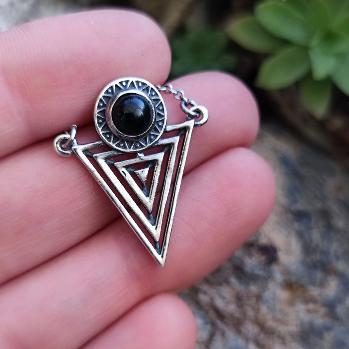 Orecchini etnici in argento 925 pietra turchese - EKODI