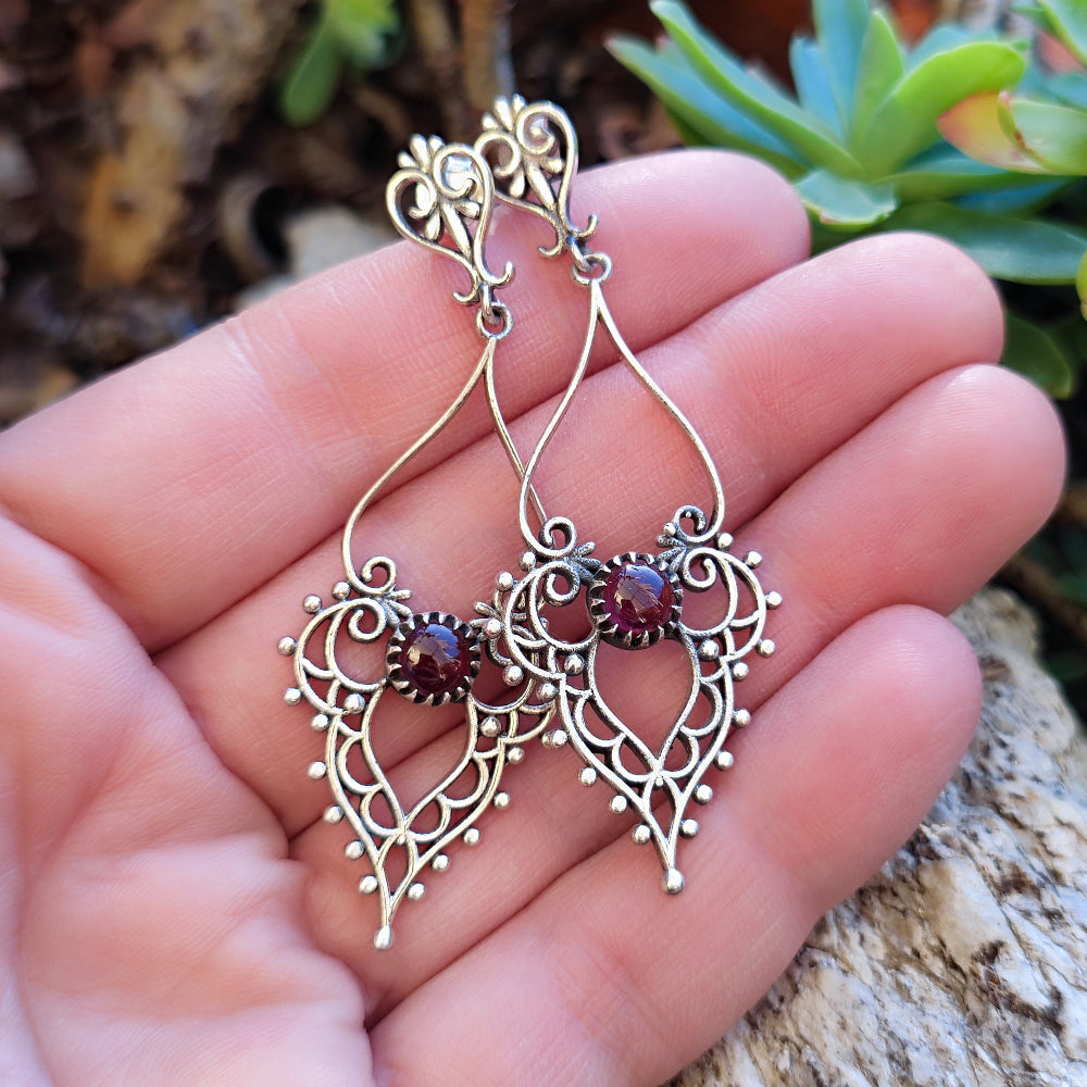 ORECCHINI Argento 925 artigianali con pietra - KODRA