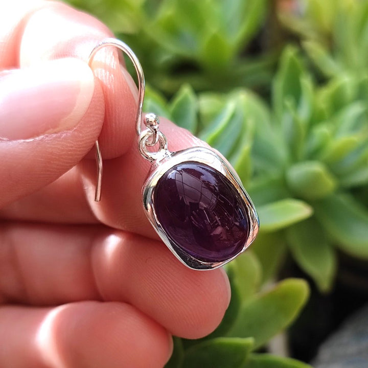 Orecchini etnici in argento 925 pietra - MANAPAD