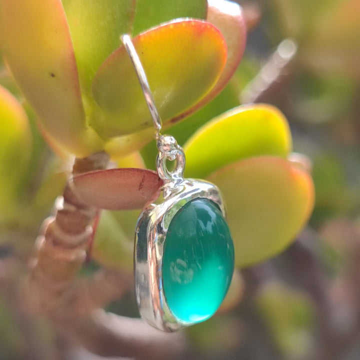 Orecchini etnici in argento 925 pietra - MANAPAD