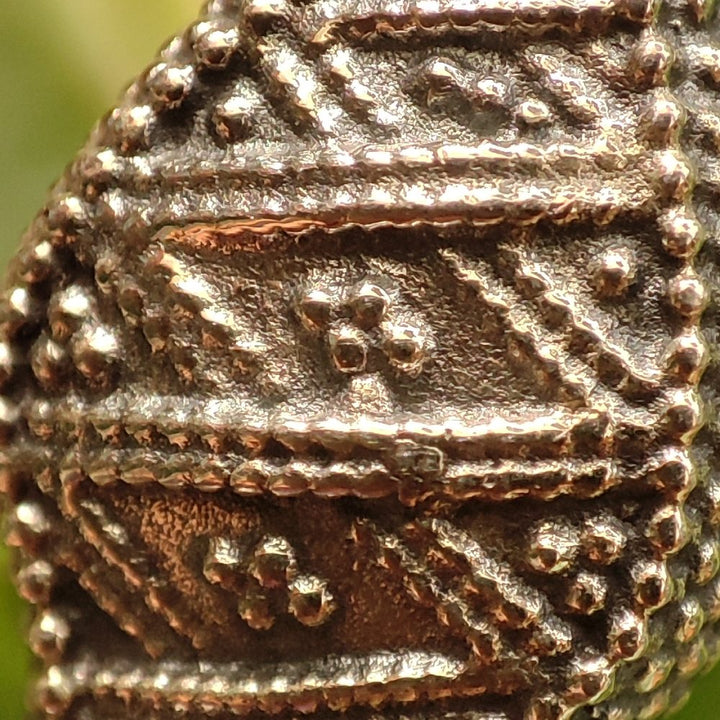 Orecchini etnici in argento 925 pietra - MUSRI