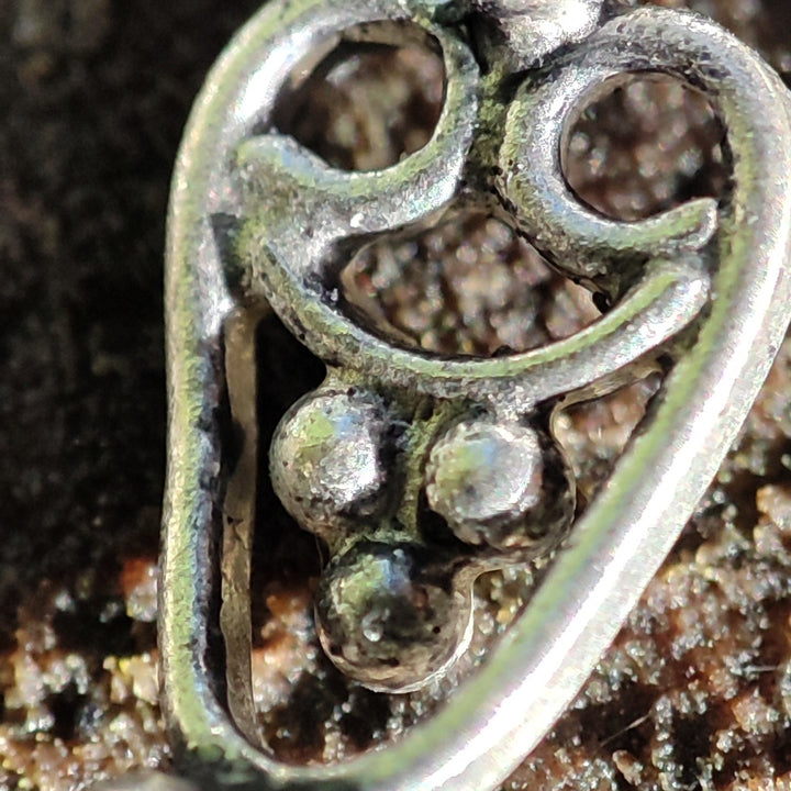 Orecchini etnici in argento 925 pietra - PHALODI