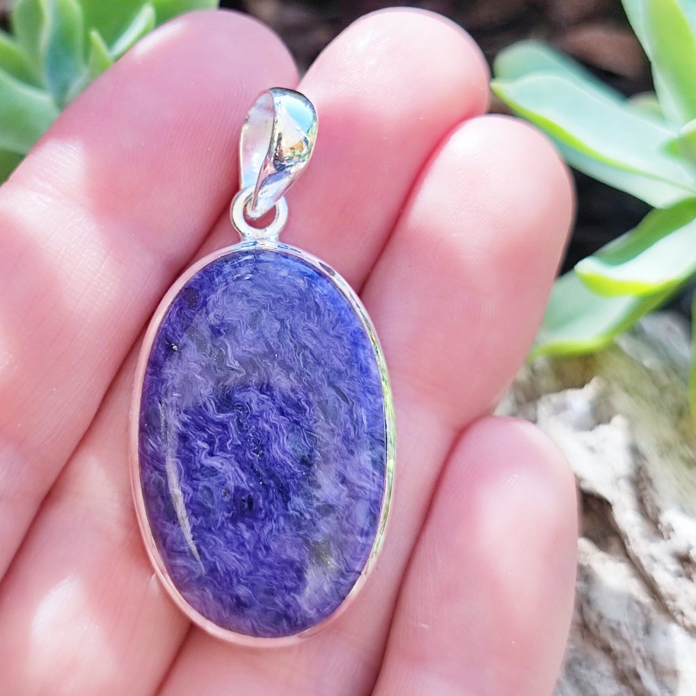 Ciondolo etnico in argento 925 con pietra - VISNAGAR