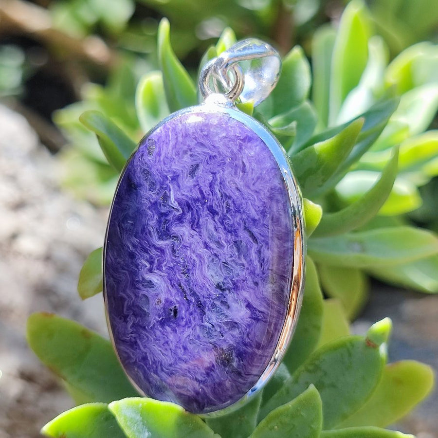 Ciondolo etnico in argento 925 con pietra - VISNAGAR