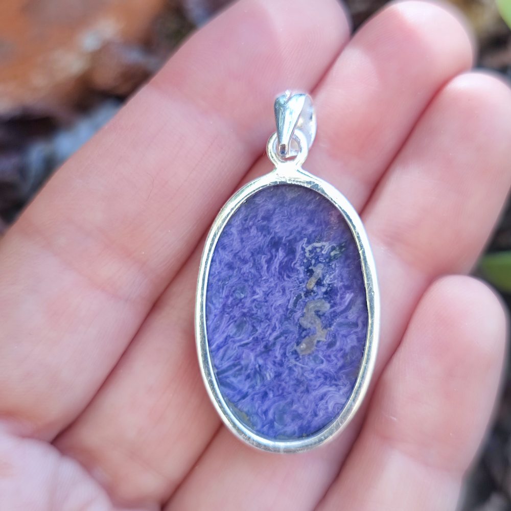 Ciondolo etnico in argento 925 con pietra - VISNAGAR