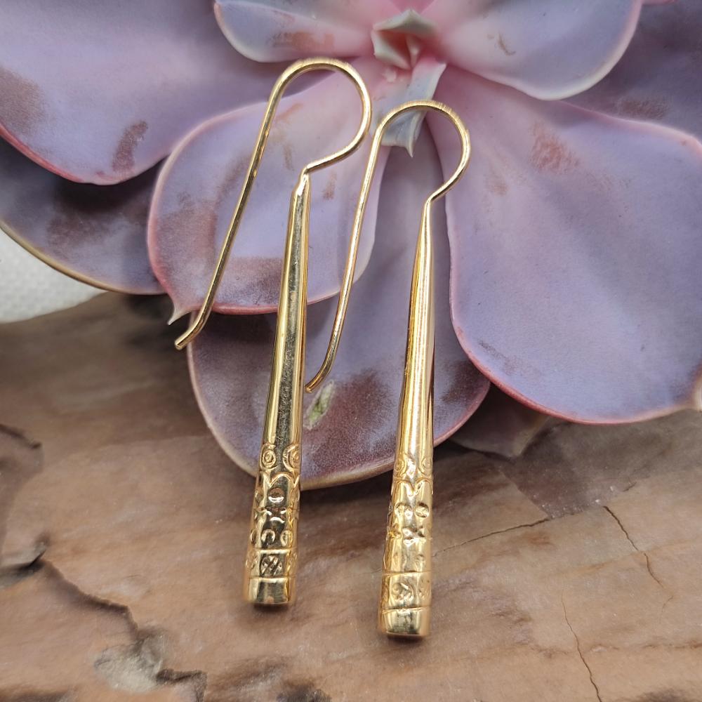 ORECCHINI pendenti in argento dorato - GOILKERA