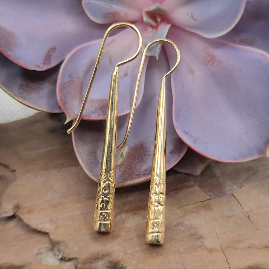 ORECCHINI pendenti in argento dorato - GOILKERA