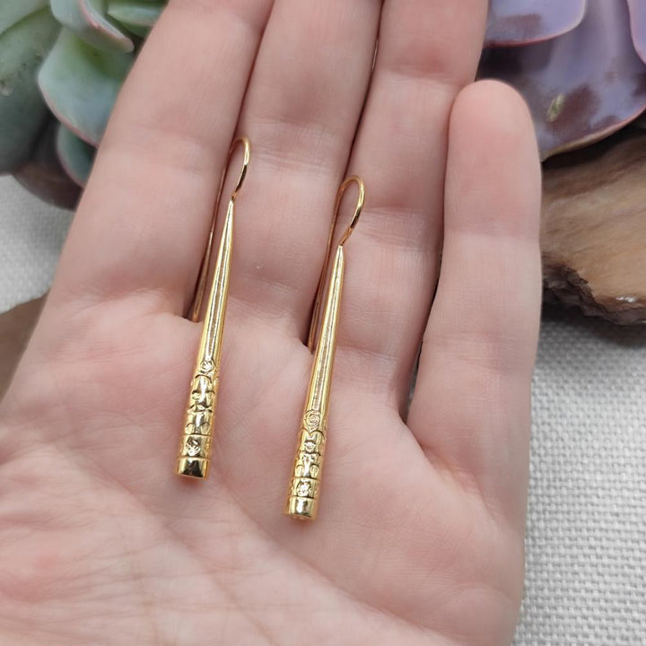 ORECCHINI pendenti in argento dorato - GOILKERA