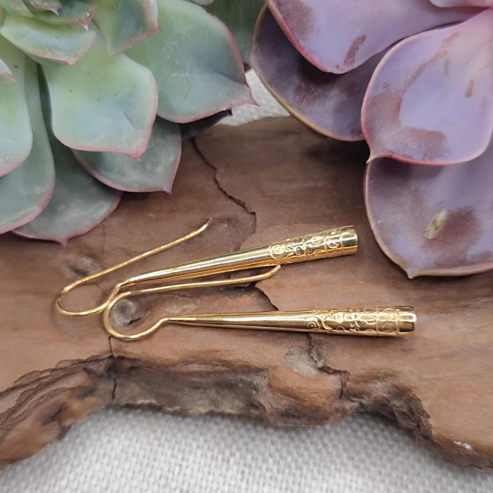 ORECCHINI pendenti in argento dorato - GOILKERA