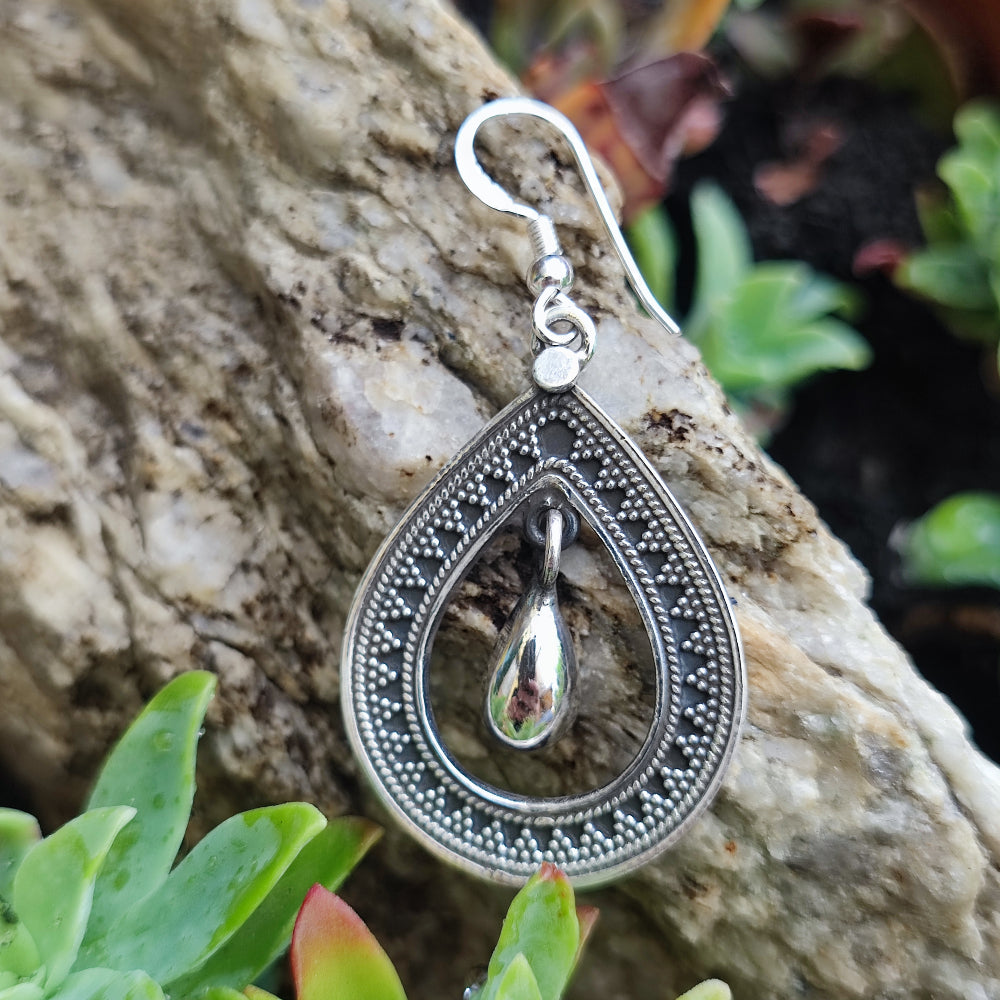 ORECCHINI etnici in argento 925 - ANGHORA