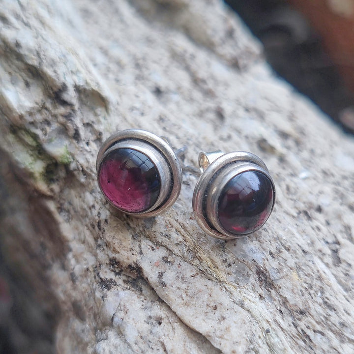 ORECCHINI etnici con pietra in argento 925 - BAKARUMA