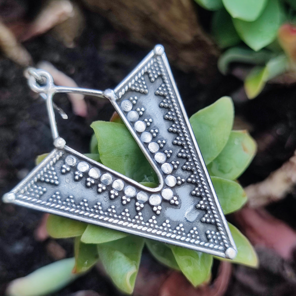 ORECCHINI etnici in argento 925 - CHOBARA