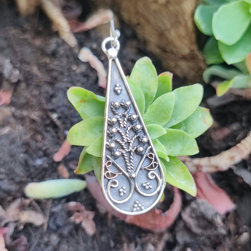 ORECCHINI etnici indiani in argento 925 - DHONAY