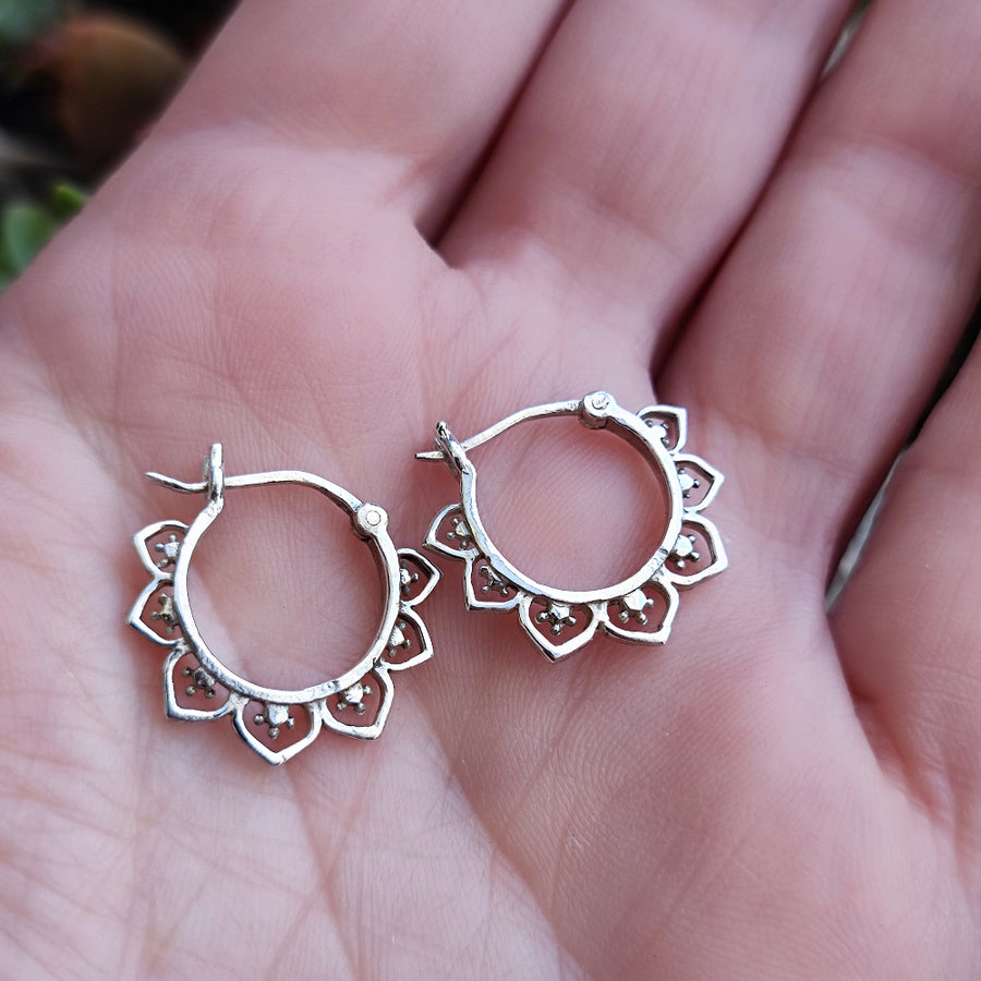 ORECCHINI etnici in argento 925 - KARIGOI