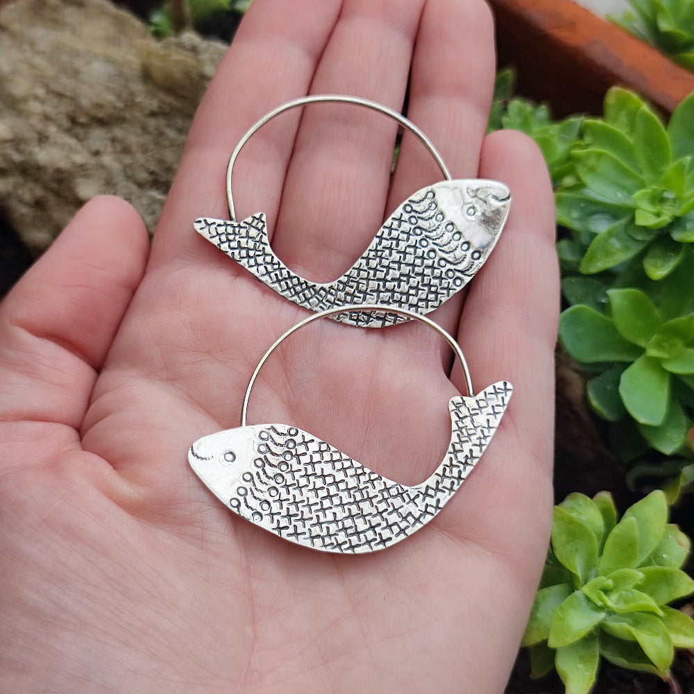 ORECCHINI in argento 925 pesci - MULIAWAS