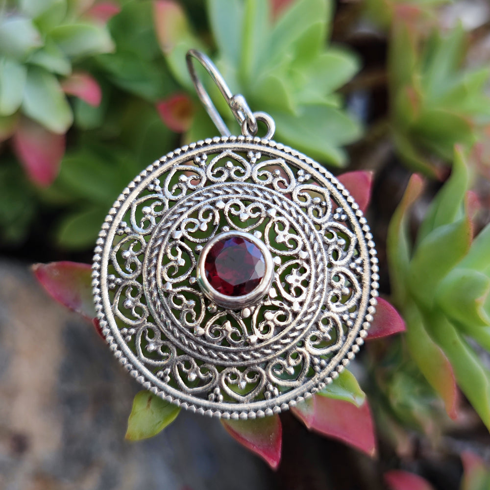 ORECCHINI Argento 925 artigianali con pietra - DEPALPUR