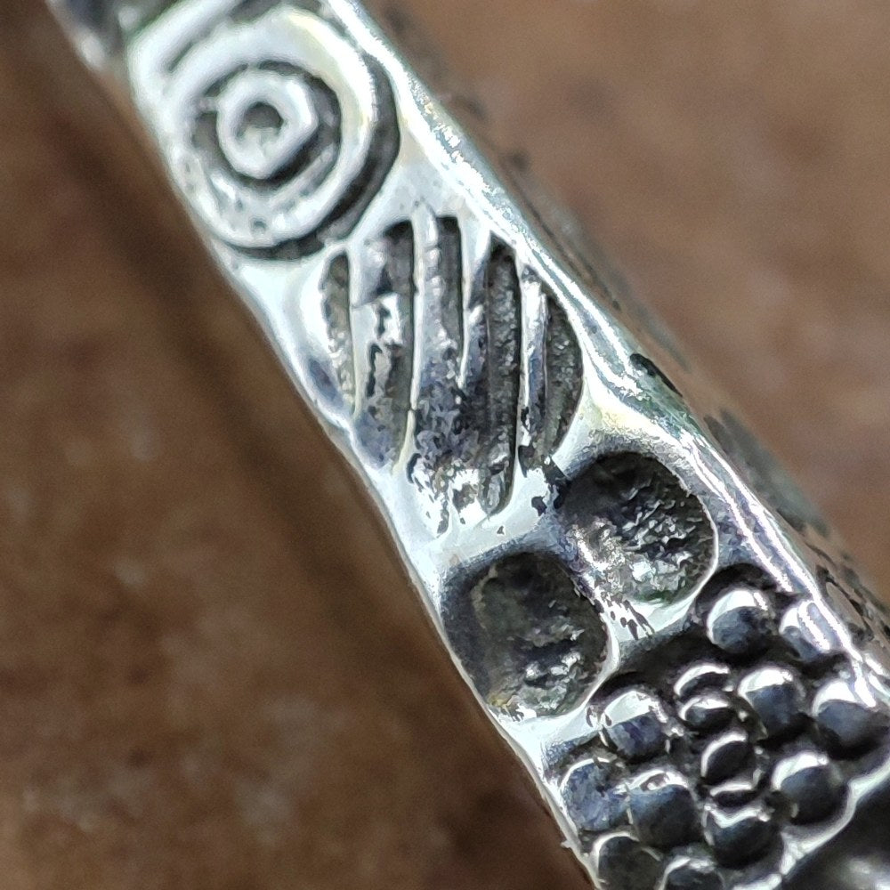 ORECCHINI etnici in argento con pietra - KARAR