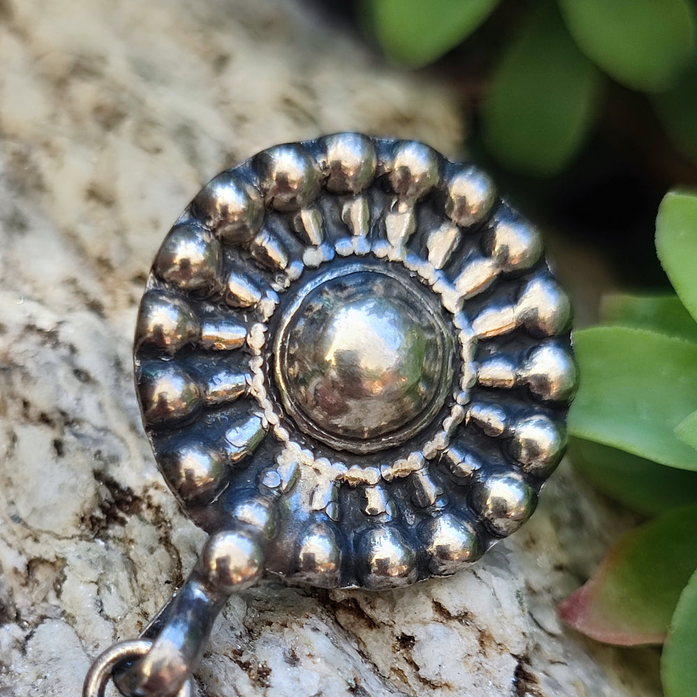 Orecchini artigianali con pietra in argento 925 - NANEOLA