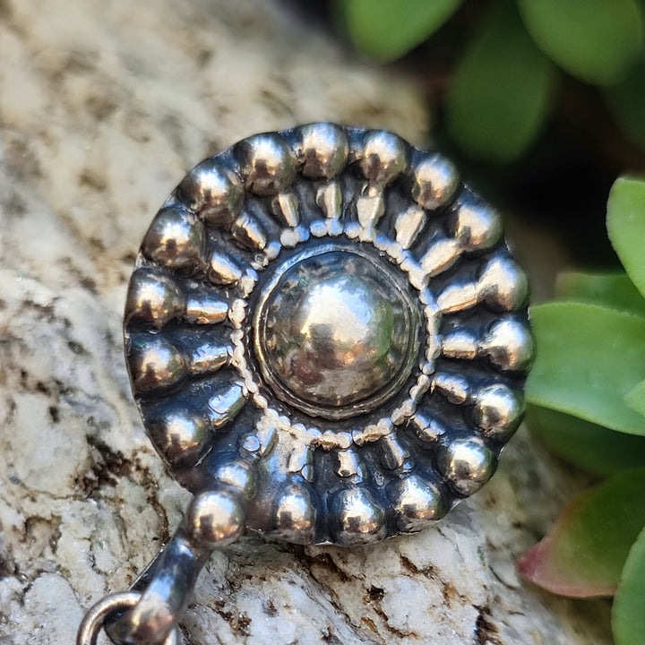 Orecchini artigianali con pietra in argento 925 - NANEOLA