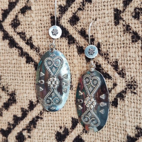Ethnic EARRINGS in 925 silver - DEVAL