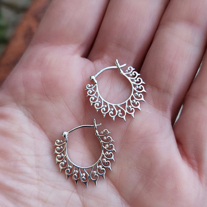 ORECCHINI etnici in argento 925 - JHALI