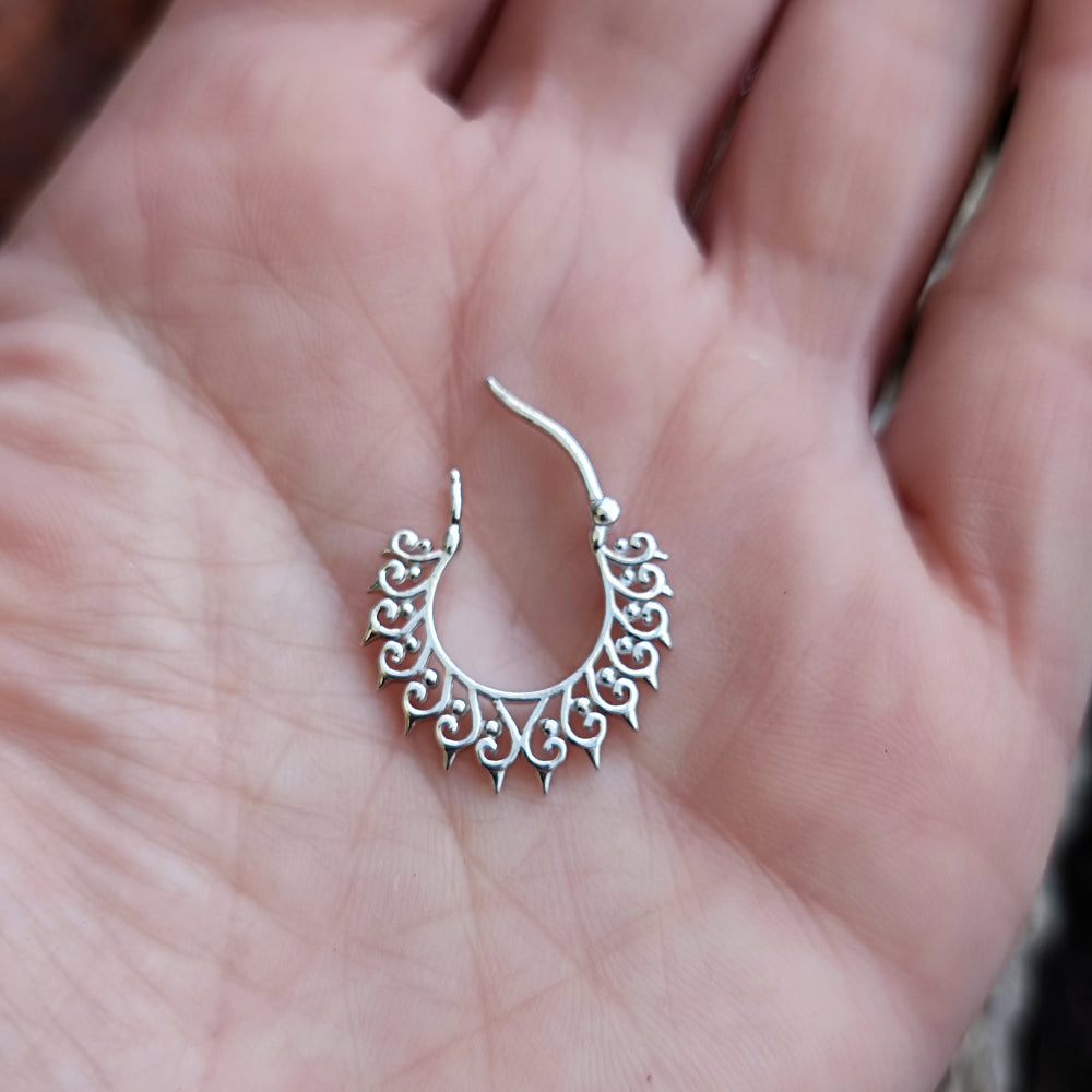 ORECCHINI etnici in argento 925 - JHALI