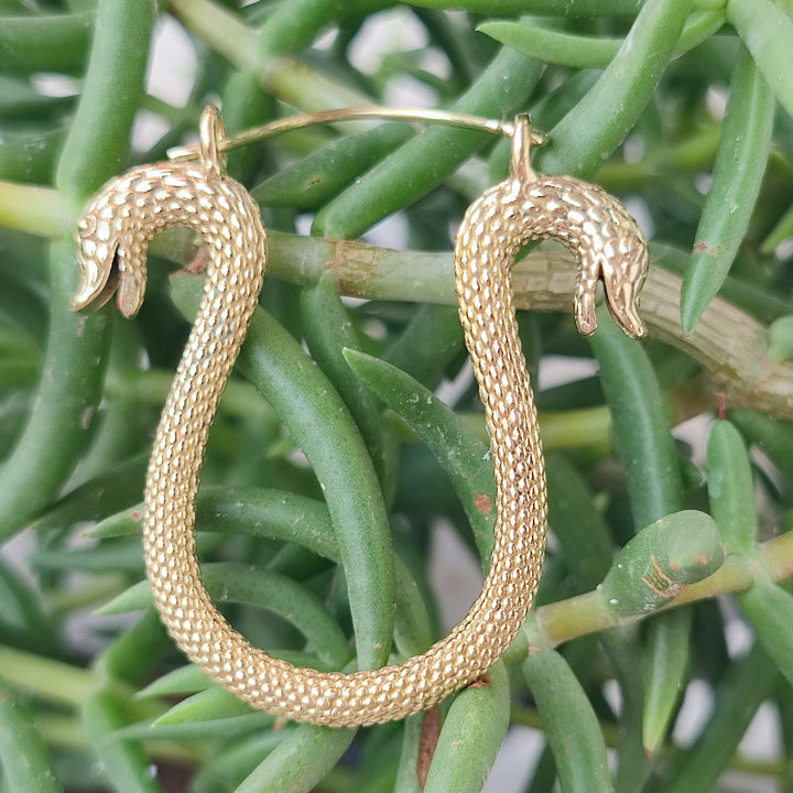 Orecchini indiani con serpenti in ottone - NANADEVI