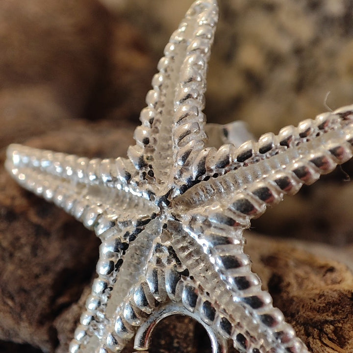 ORECCHINI Stella marina con Acquamarina Argento 925 - STAR
