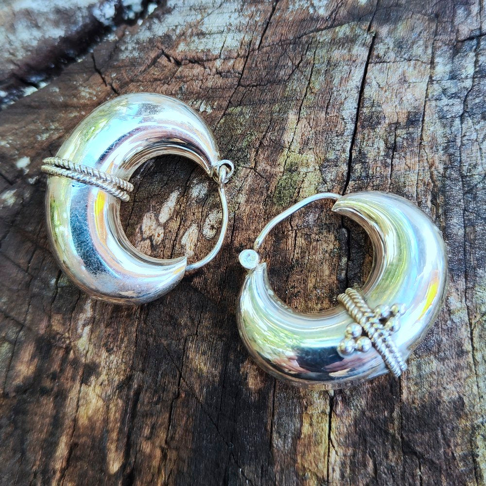 ORECCHINI a cerchio in argento 925 - DRASU