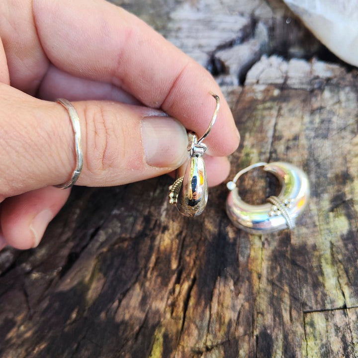 ORECCHINI a cerchio in argento 925 - DRASU