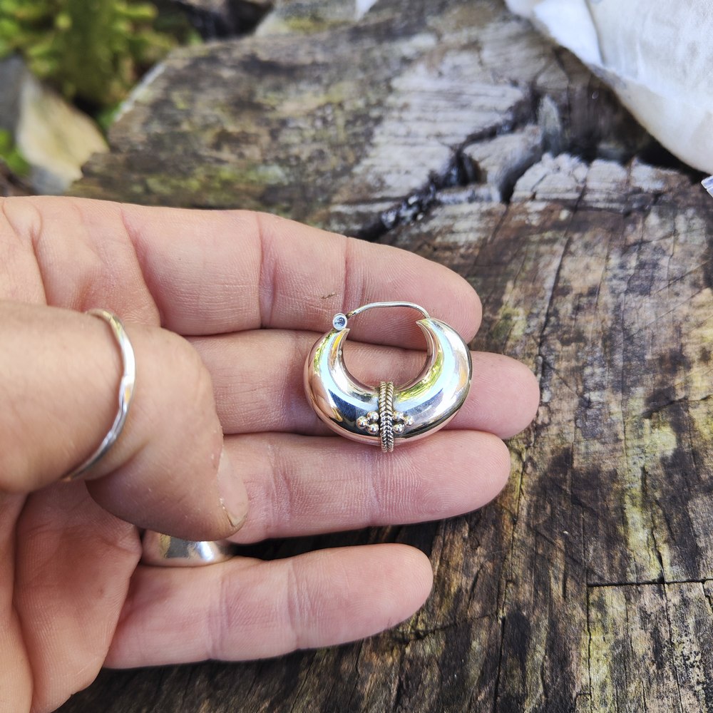 ORECCHINI a cerchio in argento 925 - DRASU