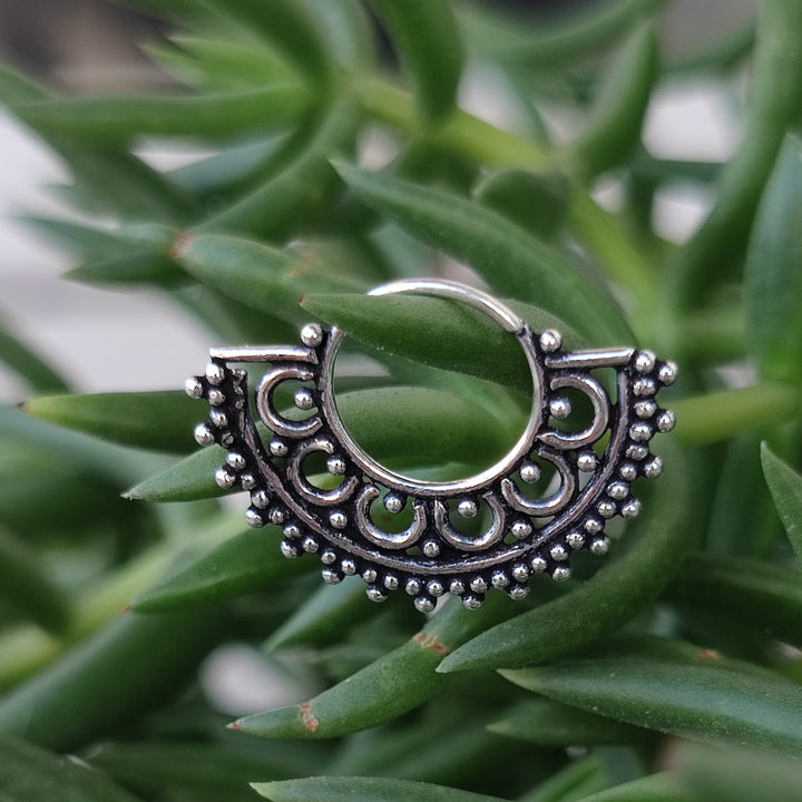 ORECCHINI  SEPTUM in argento 925 brunito - UDAIPUR