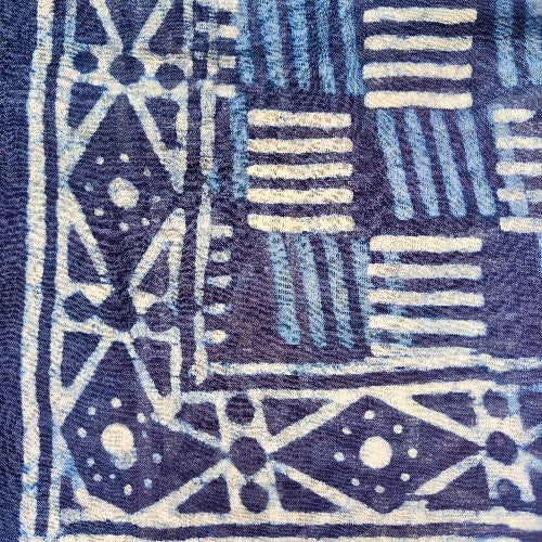 Pareo - Sarong etnico in 100% cotone artigianale - BURDAN – blu