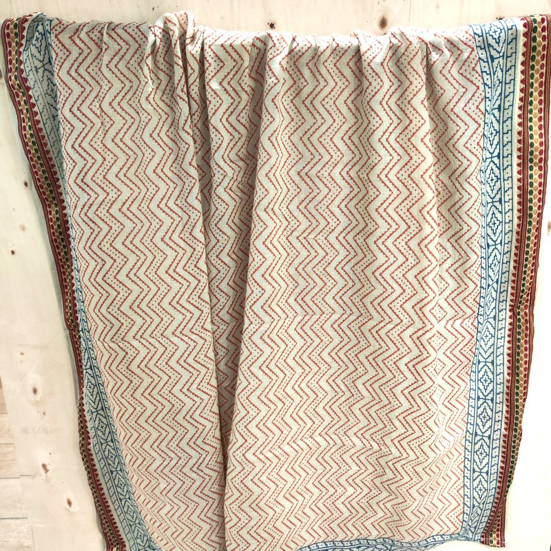 Pareo - Sciarpa artigianale in cotone -Telo da mare - TIGA