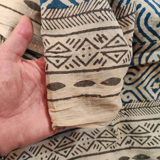 SCIARPA cotone - Pareo indiano artigianale - TRIA – immagine 2